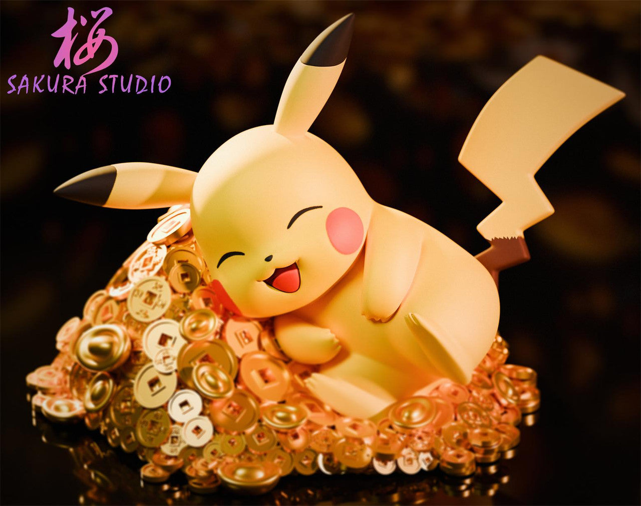 [Pre-Order] Sakura Studio - Statue - Pokémon - Lying down Pikachu