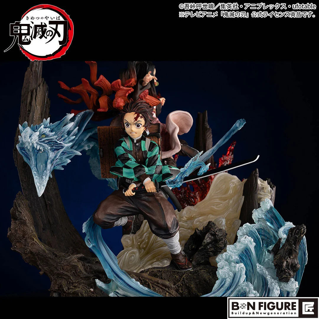 [Warehouse in Stock] BNFIGURE Studio - Statue - Demon Slayer: Kimetsu No Yaiba - Kamado Tanjirou & Kamado Nezuko (Licensed)