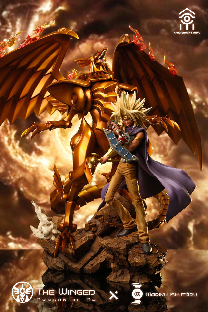 [Warehouse in Stock] Aftershock Studio - Statue - Yu-Gi-Oh! The Winged Dragon of Ra & Marik Ishtar