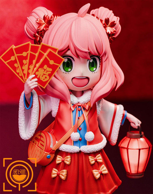 [Warehouse in Stock] GEISHA Studio - Statue - Spy x Family New Year Blessing Anya with LED