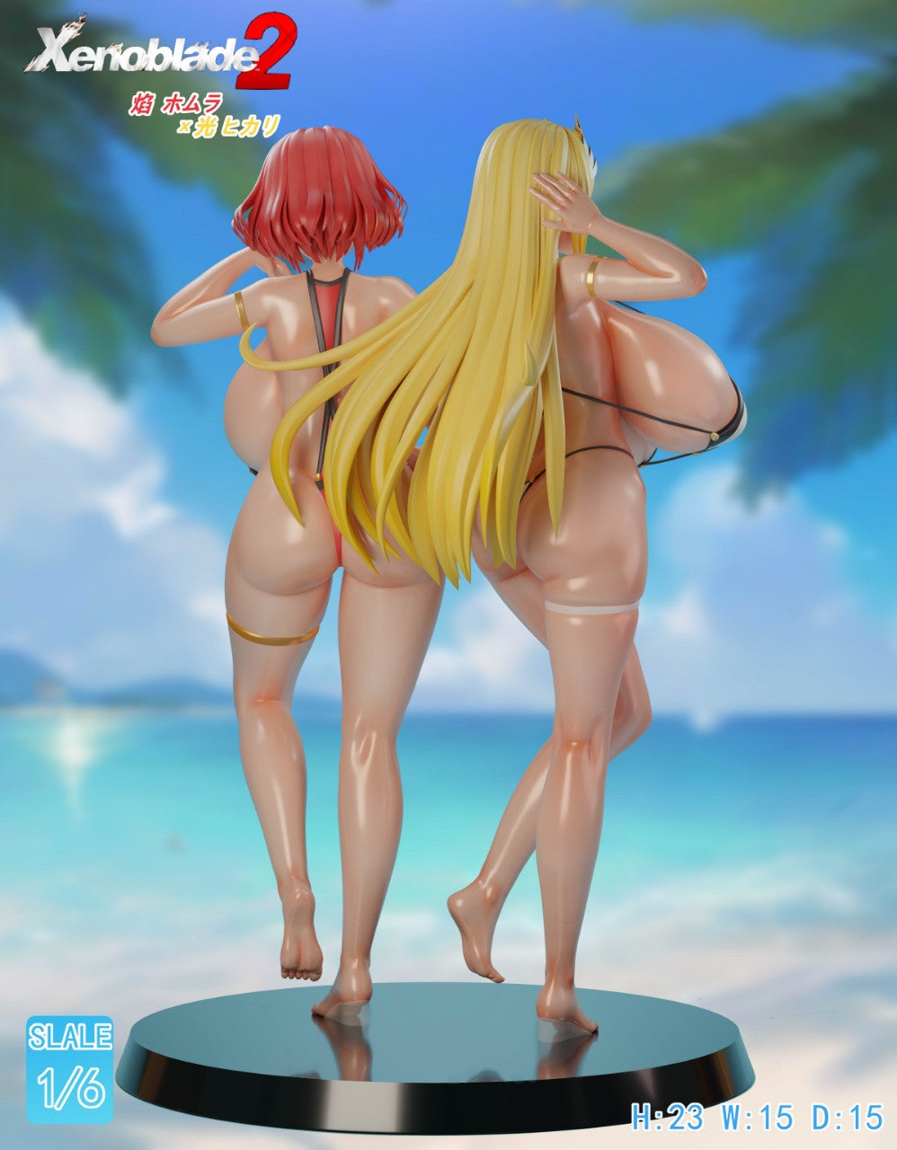 [Warehouse in Stock] SC Studio - Statue - Xenoblade Pyra & Mythra Swimsuit