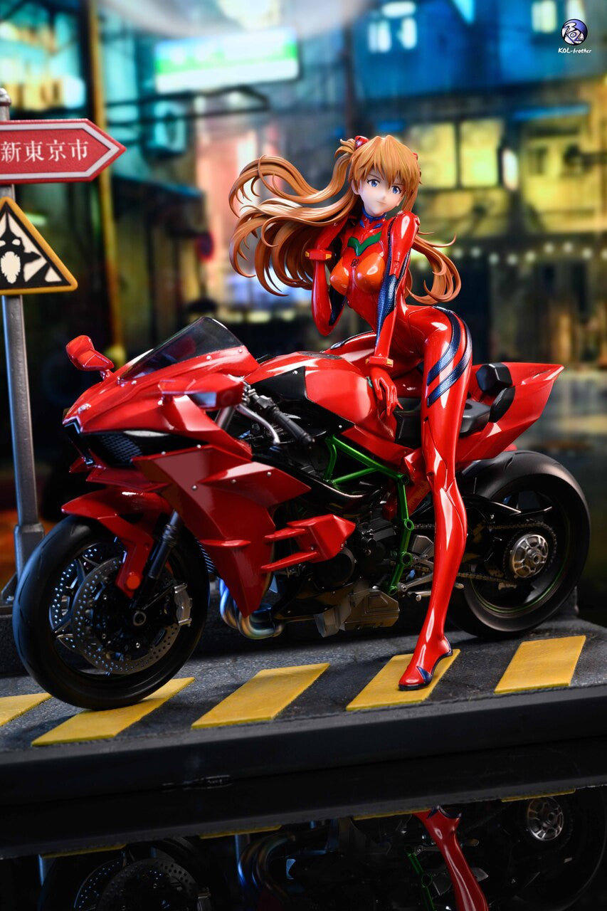 [Warehouse in Stock] KOL Brother Studio - Statue - Neon Genesis Evangelion - Motorcycle Asuka