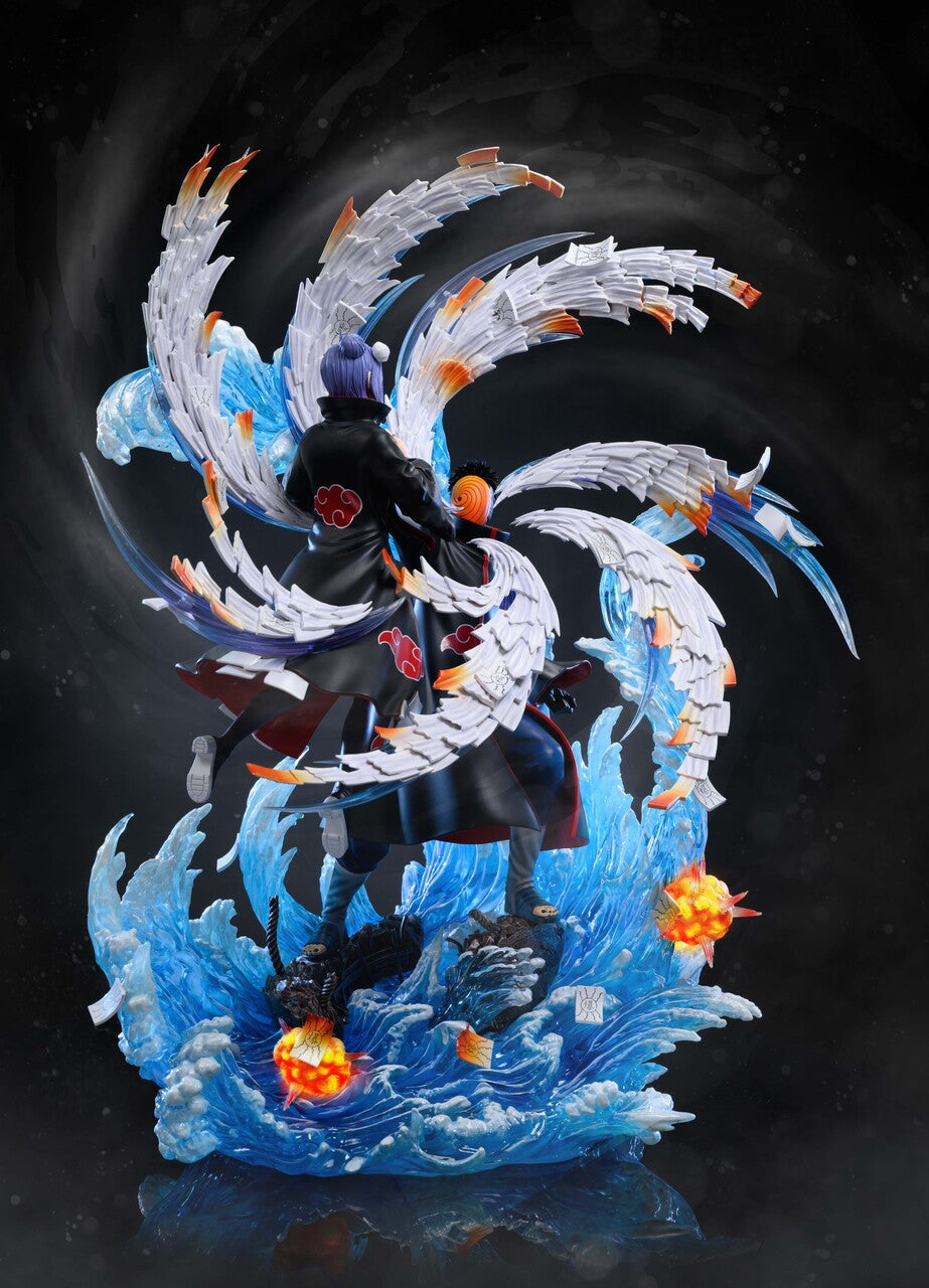 [Warehouse in Stock] Ran Dian Studio - Statue - Naruto - Akatsuki Series #8 Uchiha Obito(Tobi) & Konan