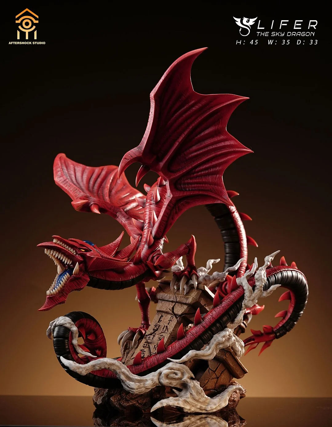 [Warehouse in Stock] Aftershock Studio - Statue - Yu-Gi-Oh! Three Fantasy God SLIFER THE SKY DRAGON