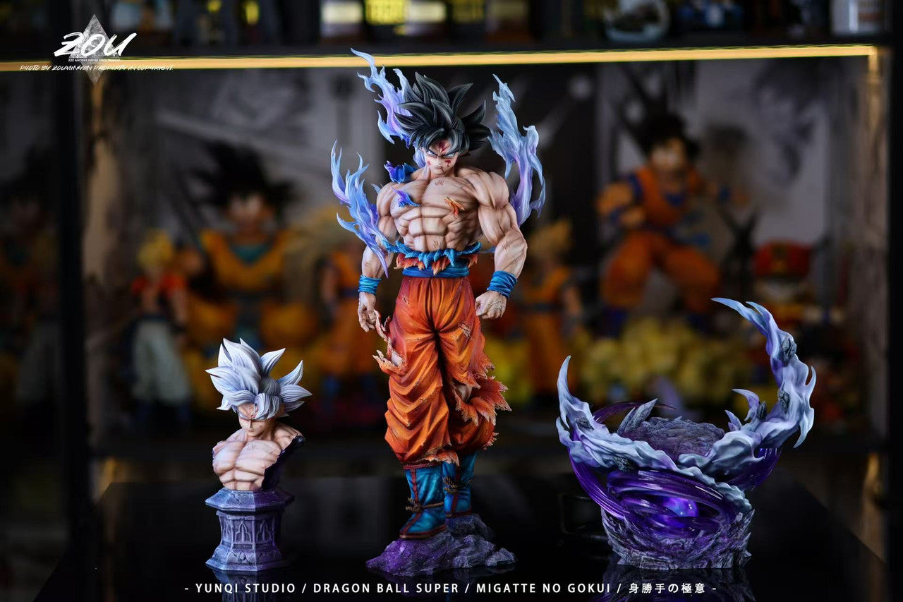 [Warehouse in Stock] YUN QI Studio - Statue - Dragon Ball Light carving series Migatte no Gokui Son Goku