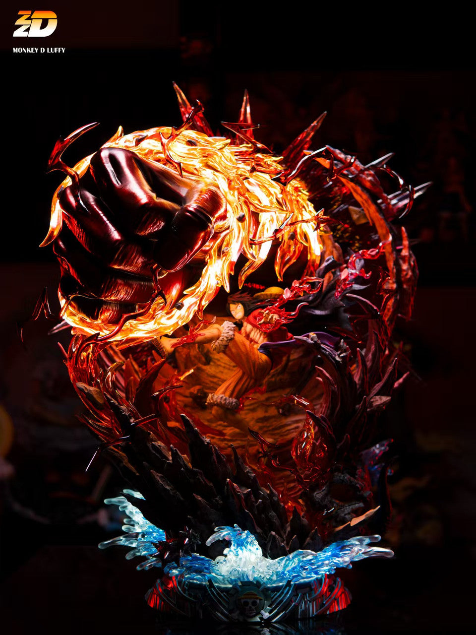 [Warehouse in stock] ZZDD Studio - Statue - One Piece - RED ROC Luffy with LED
