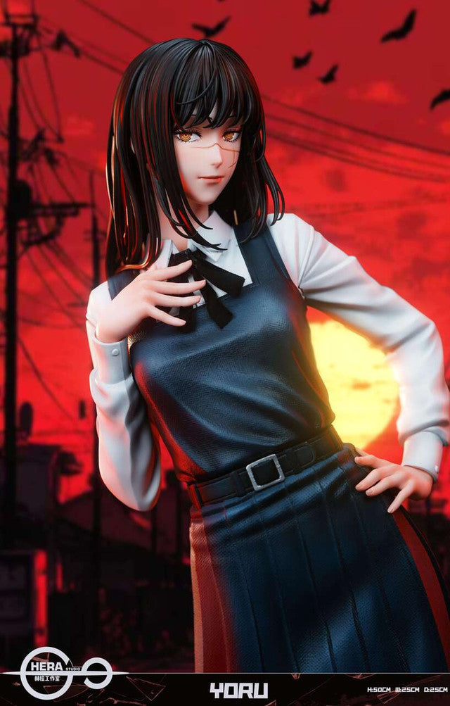 [Warehouse in Stock] HeRa Studio - Statue - Chainsaw Man Mitaka + Yoru + extra two heads