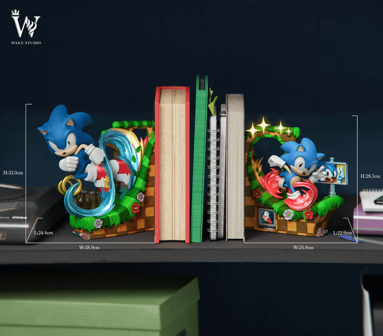 [Warehouse in Stock] Wake Studio - Statue - Super Sonic - Speed Sonic