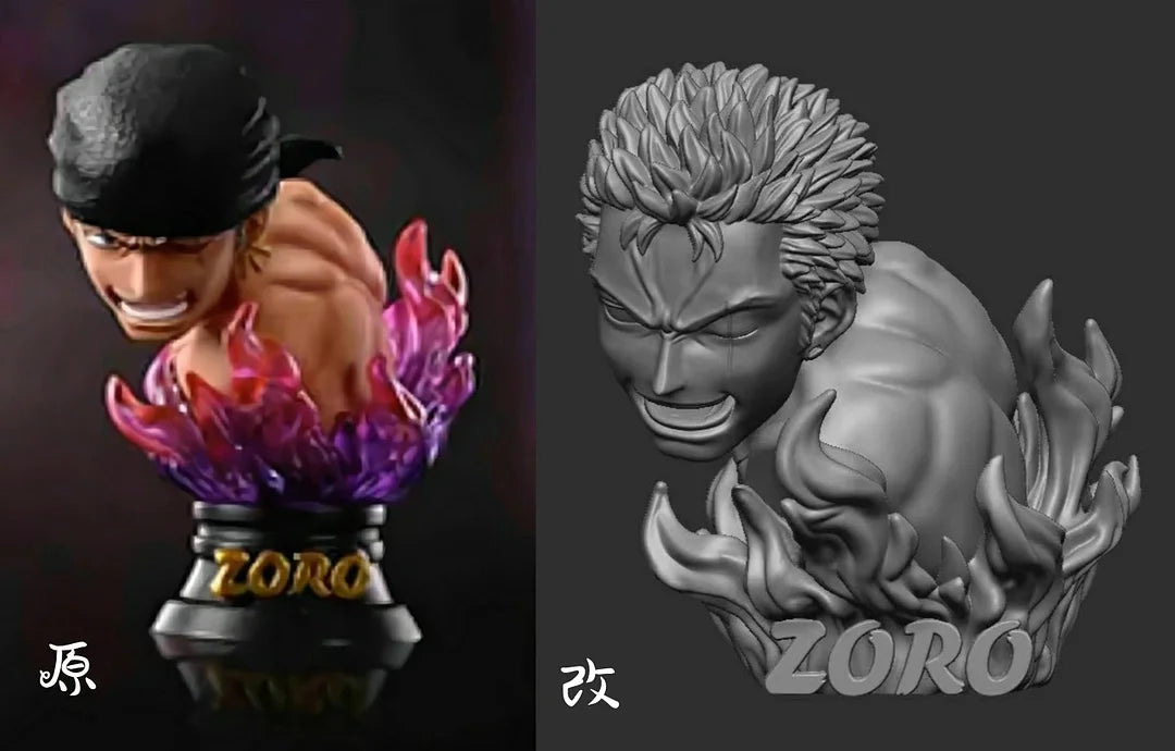 [China stock] KC Studio - One Piece - Straw Hat Pirate Awakening Series - Roronoa Zoro (Black Suit, Electroplating)