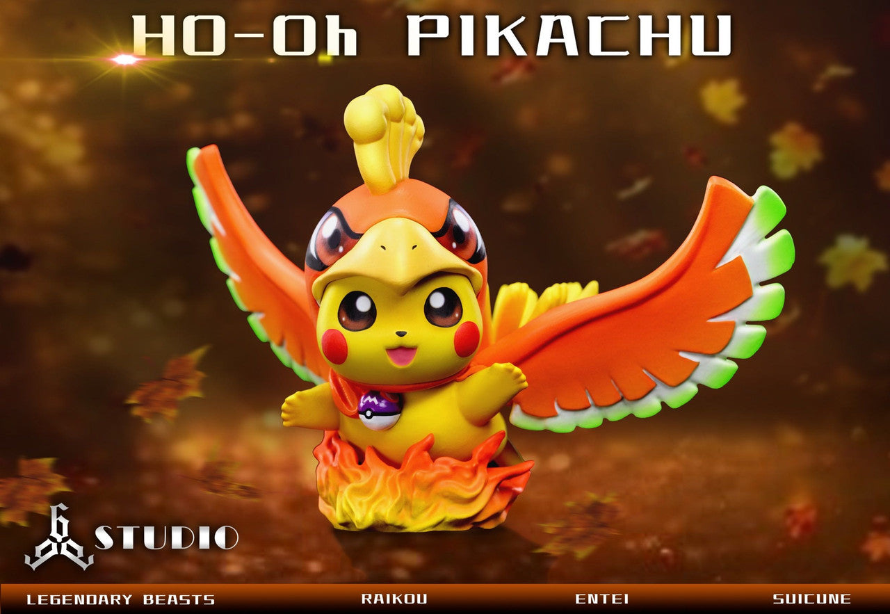 [Warehouse in Stock] 666 Studio - Statue - Pokémon Legendary Pokémon Entei & Raikou & Suicune with LED Emerald color