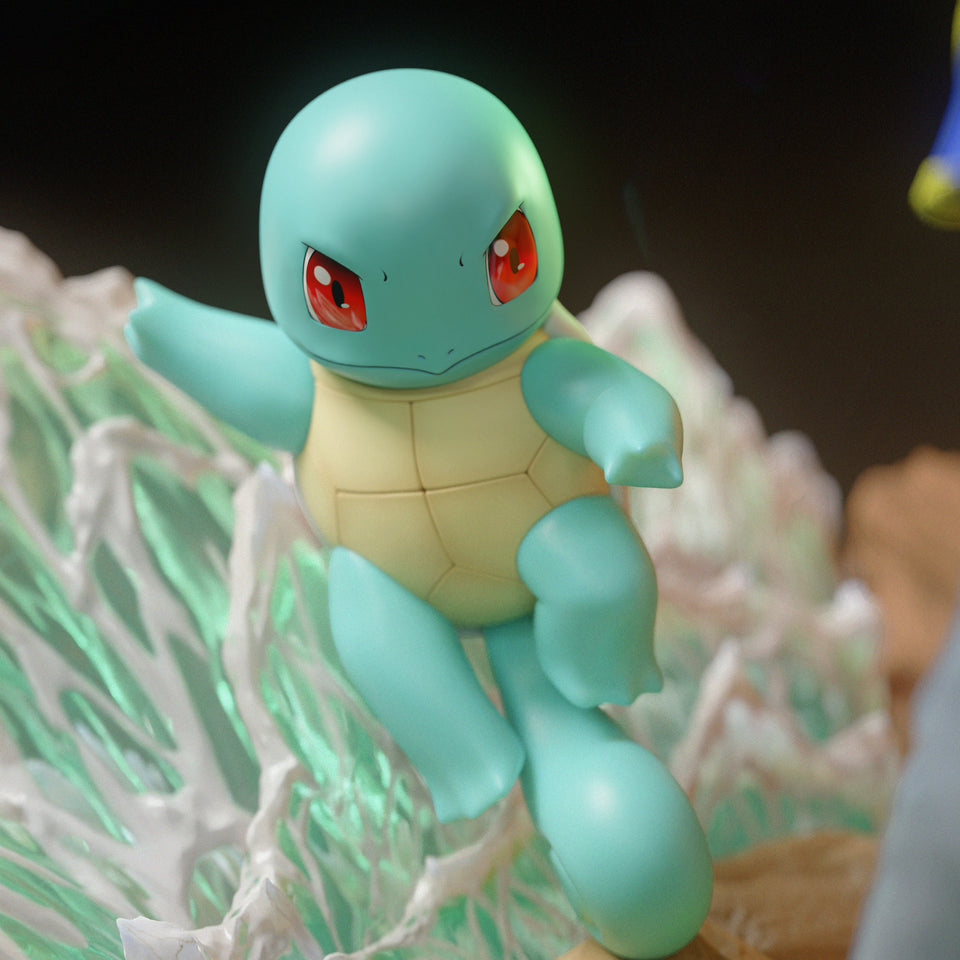 [Pre-Order] Black Swan Collectibles - Statue - Pokémon - Ash Diorama & Red Diorama
